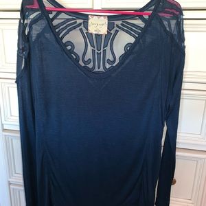 Free People Flowy Long Sleeve Top